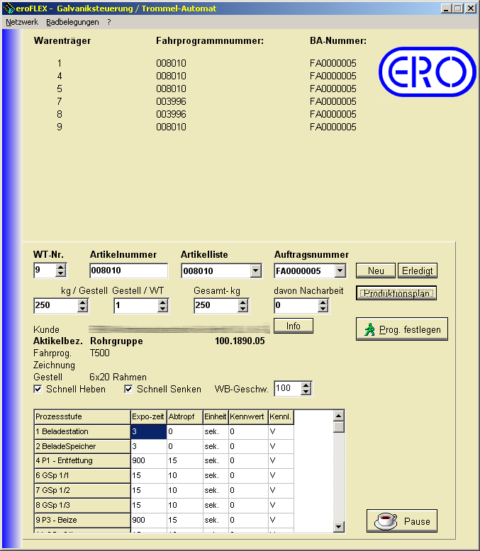 eroFLEX - Fahrwagensteuerung